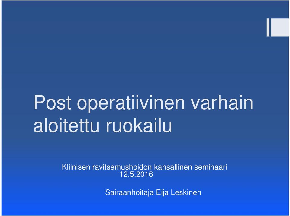 ravitsemushoidon kansallinen