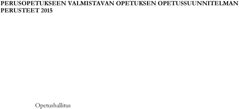 OPETUSSUUNNITELMAN