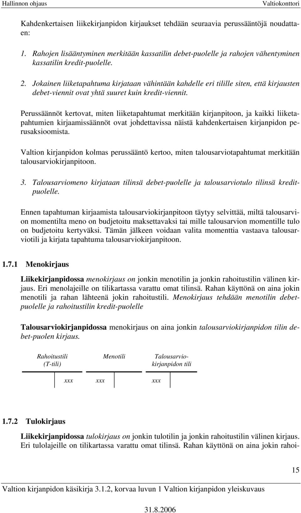 Perussäännöt kertovat, miten liiketapahtumat merkitään kirjanpitoon, ja kaikki liiketapahtumien kirjaamissäännöt ovat johdettavissa näistä kahdenkertaisen kirjanpidon perusaksioomista.