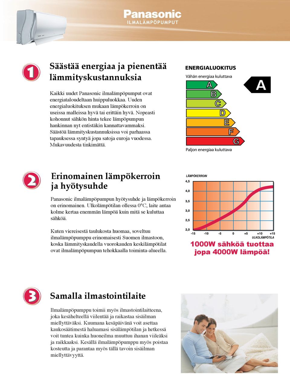 Säästöä lämmityskustannuksissa voi parhaassa tapauksessa syntyä jopa satoja euroja vuodessa. Mukavuudesta tinkimättä.