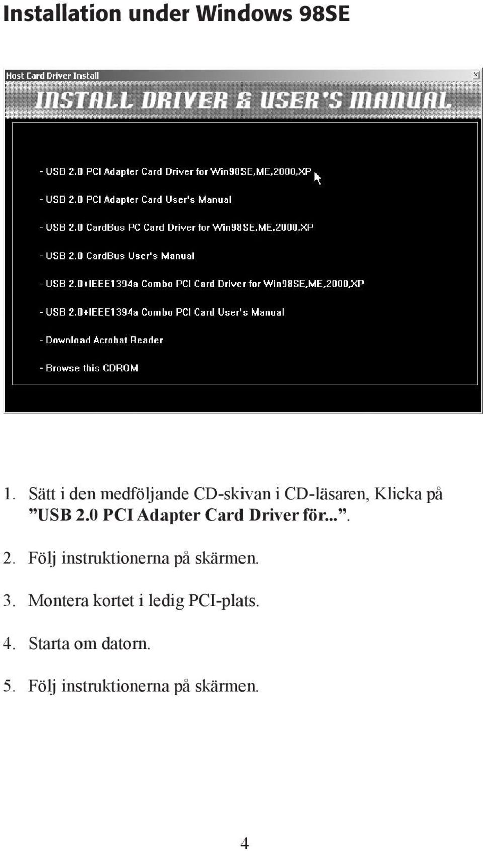 0 PCI Adapter Card Driver för.... 2.