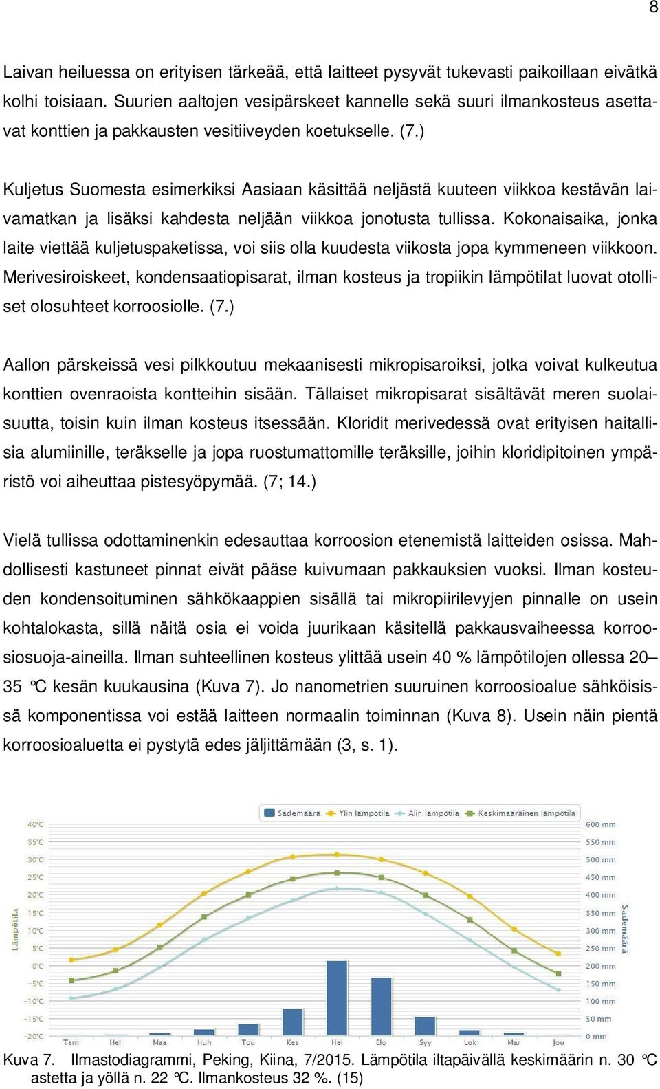 ) Kuljetus Suomesta esimerkiksi Aasiaan käsittää neljästä kuuteen viikkoa kestävän laivamatkan ja lisäksi kahdesta neljään viikkoa jonotusta tullissa.