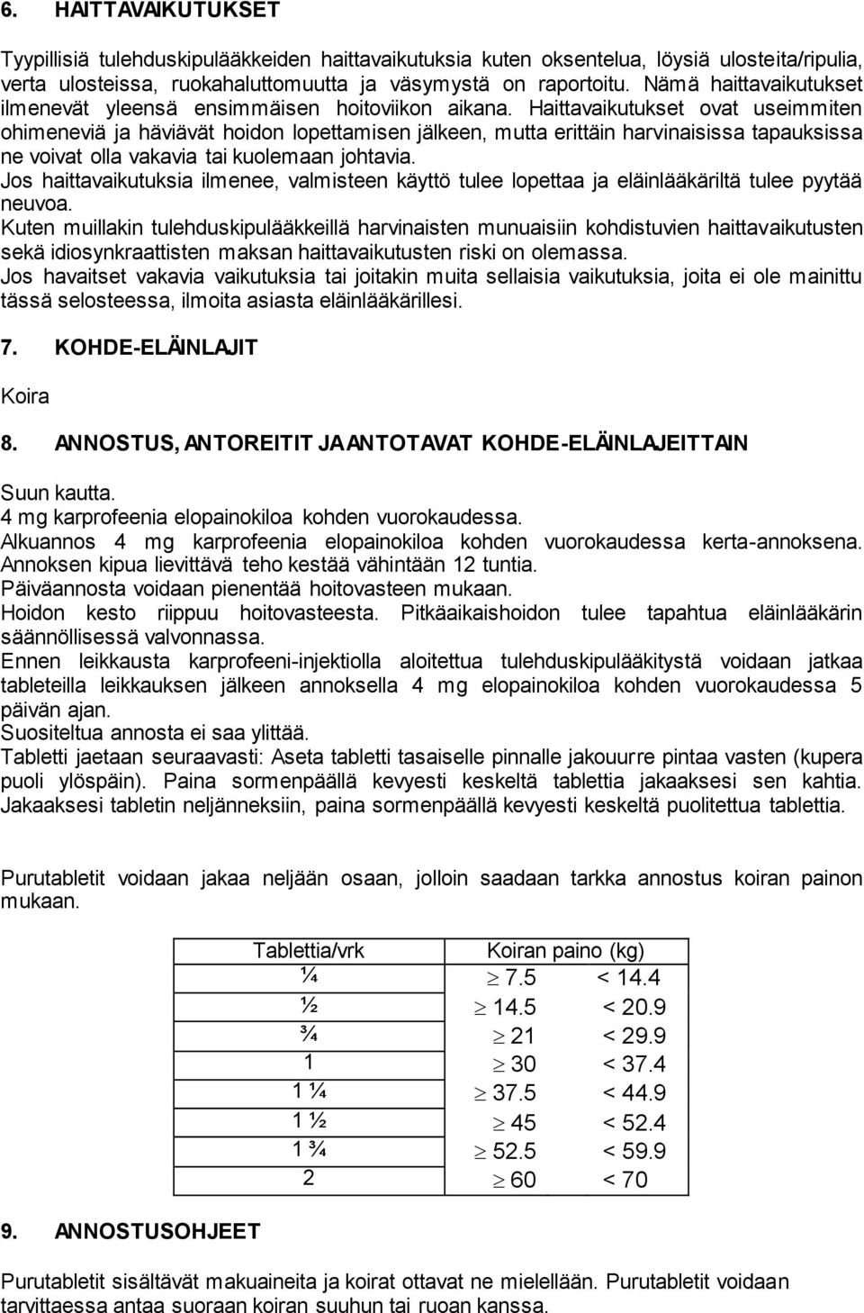 Haittavaikutukset ovat useimmiten ohimeneviä ja häviävät hoidon lopettamisen jälkeen, mutta erittäin harvinaisissa tapauksissa ne voivat olla vakavia tai kuolemaan johtavia.