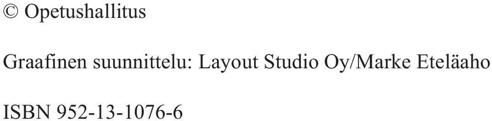 suunnittelu: Layout