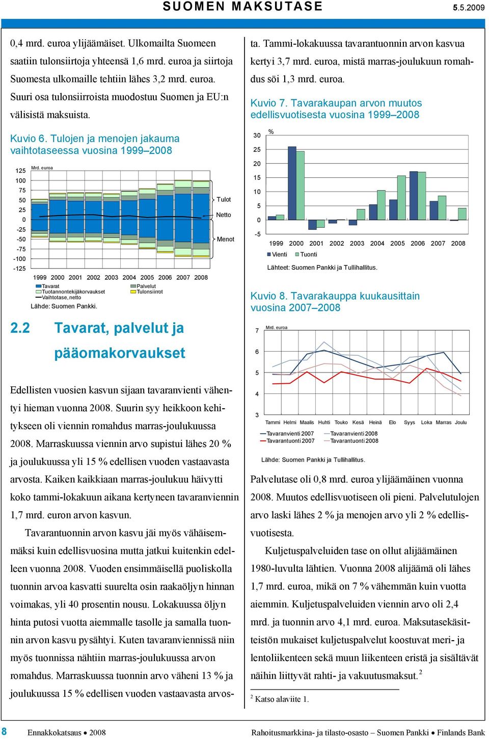 Marraskuussa viennin arvo supistui lähes 2 % ja joulukuussa yli 1 % edellisen vuoden vastaavasta arvosta.