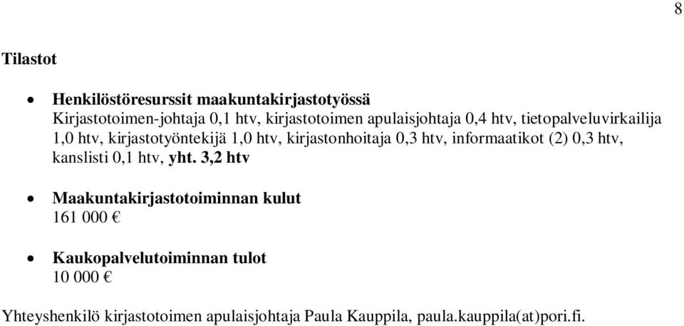 htv, informaatikot (2) 0,3 htv, kanslisti 0,1 htv, yht.