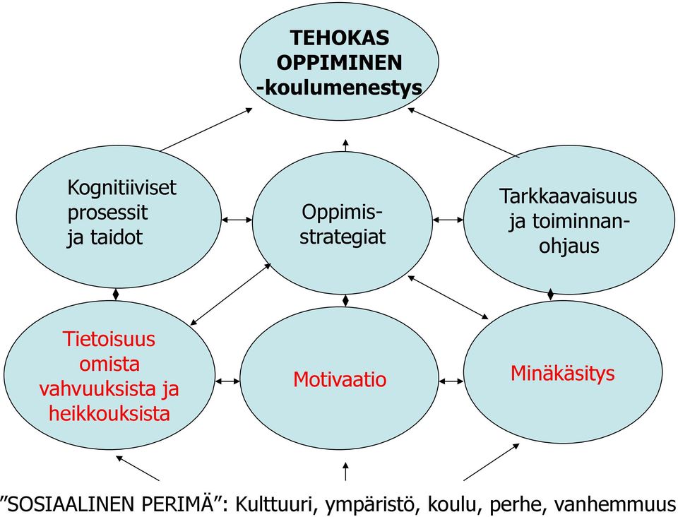 Tietoisuus omista vahvuuksista ja heikkouksista Motivaatio