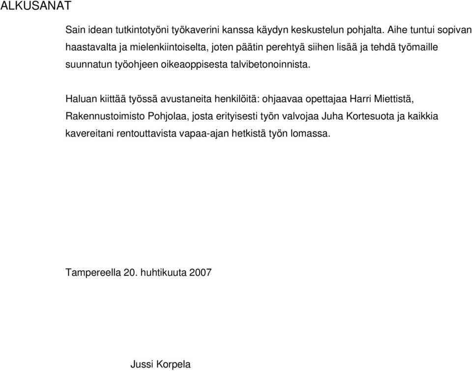 työohjeen oikeaoppisesta talvibetonoinnista.