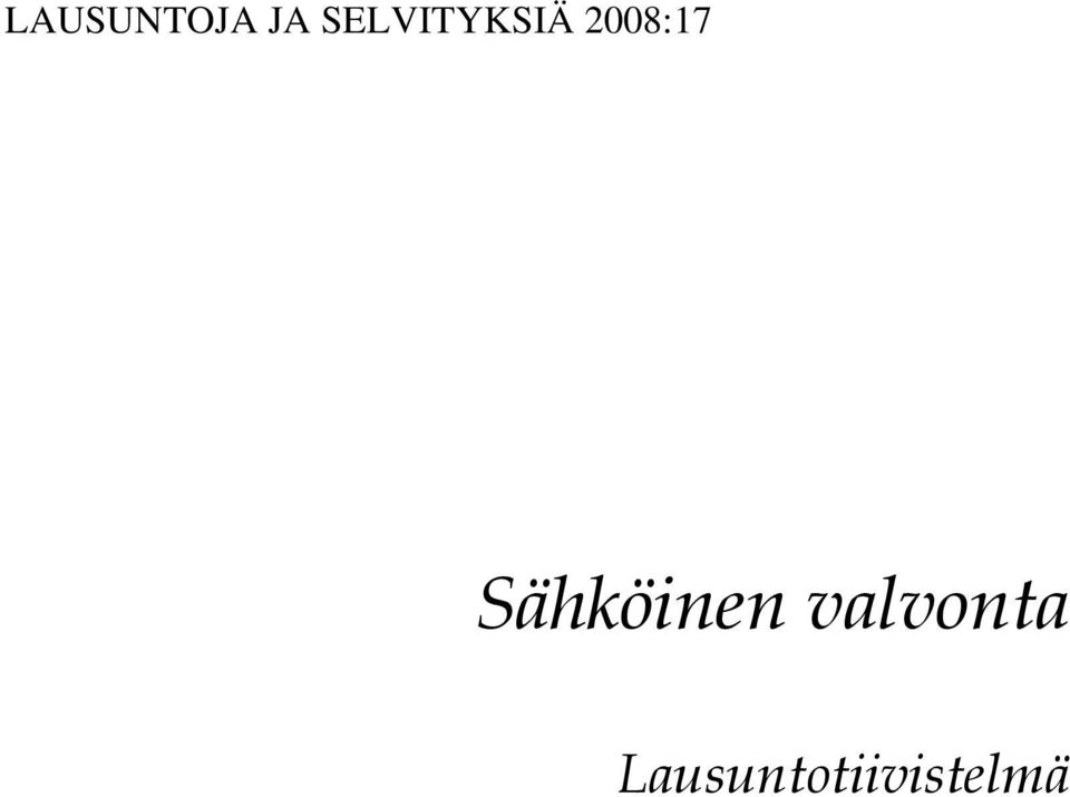 2008:17 Sähköinen