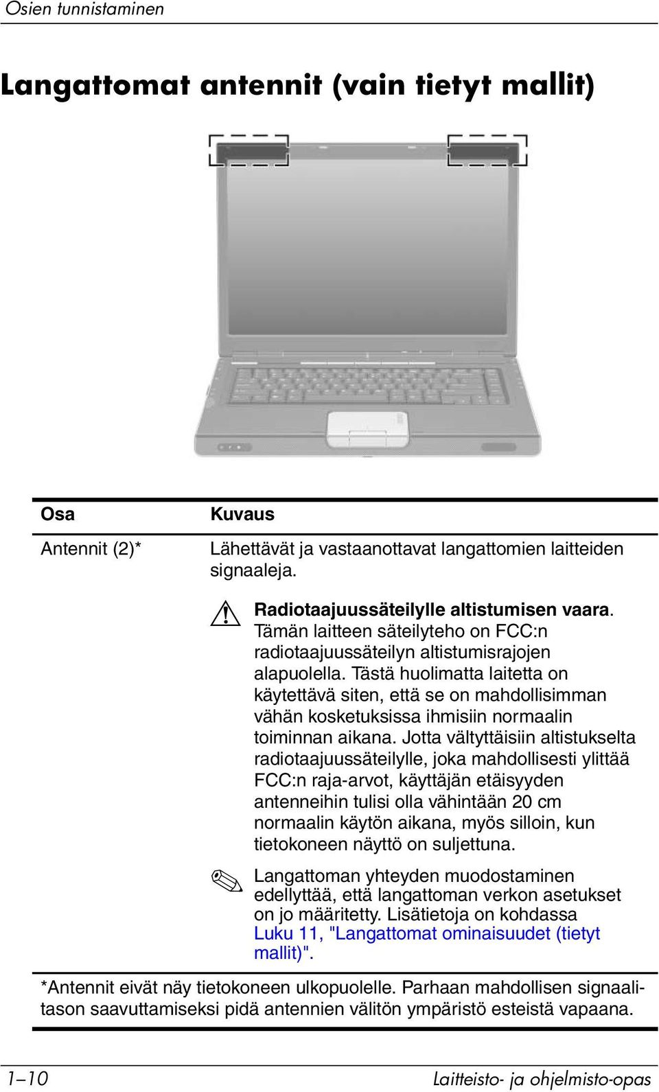 Tästä huolimatta laitetta on käytettävä siten, että se on mahdollisimman vähän kosketuksissa ihmisiin normaalin toiminnan aikana.