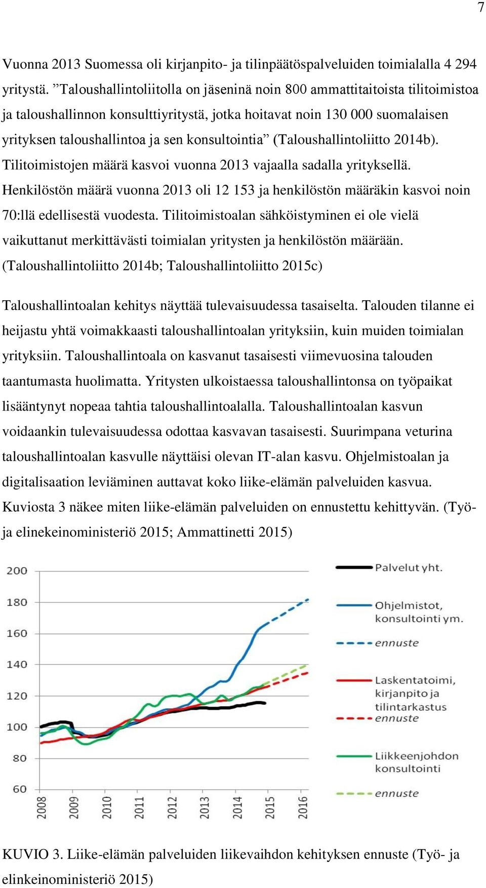 (Taloushallintoliitto 2014b). Tilitoimistojen määrä kasvoi vuonna 2013 vajaalla sadalla yrityksellä.