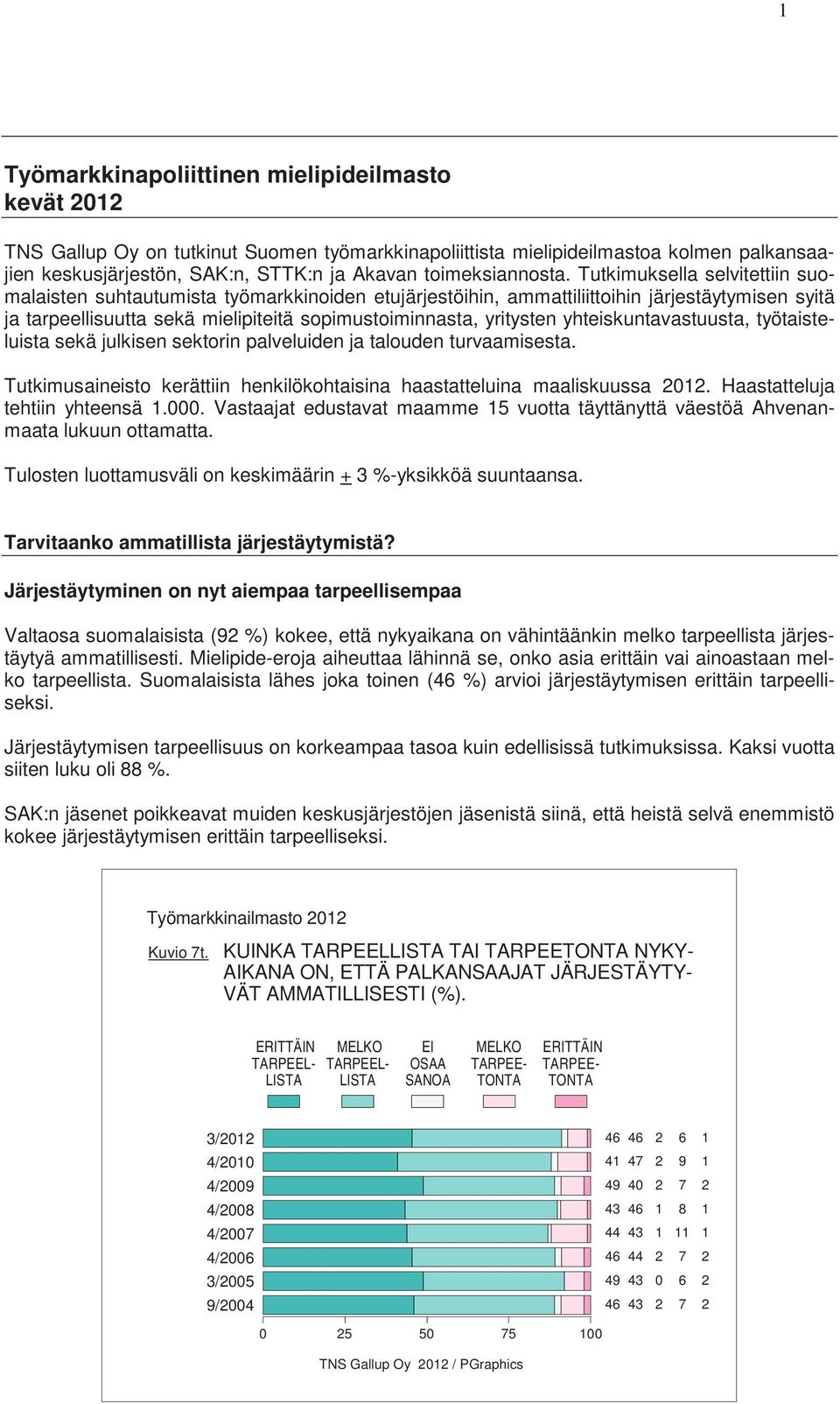 yhteiskuntavastuusta, työtaisteluista sekä julkisen sektorin palveluiden ja talouden turvaamisesta. Tutkimusaineisto kerättiin henkilökohtaisina haastatteluina maaliskuussa.