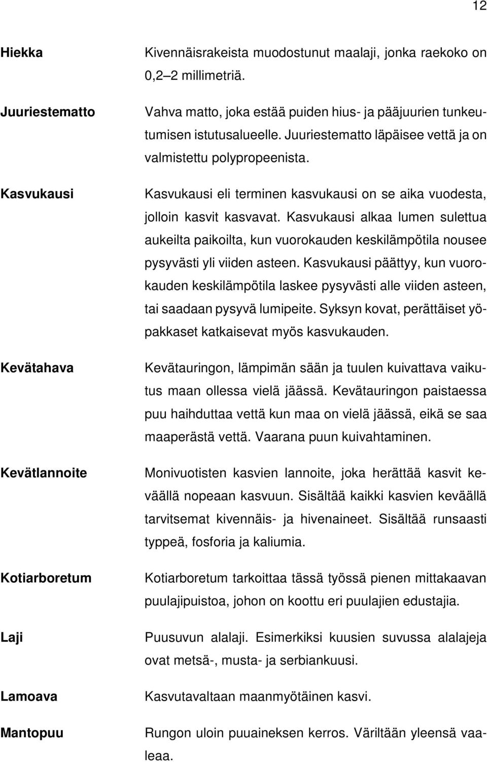 Kasvukausi eli terminen kasvukausi on se aika vuodesta, jolloin kasvit kasvavat. Kasvukausi alkaa lumen sulettua aukeilta paikoilta, kun vuorokauden keskilämpötila nousee pysyvästi yli viiden asteen.