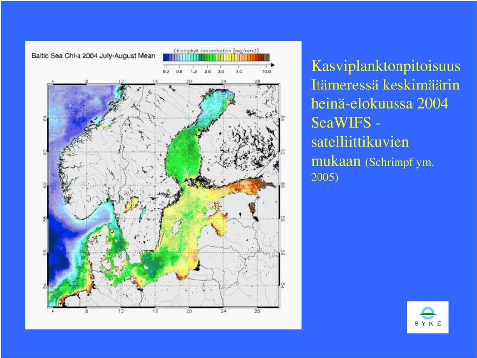 heinä-elokuussa 2004 SeaWIFS -