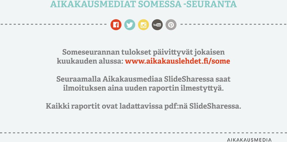 fi/some Seuraamalla Aikakausmediaa SlideSharessa saat ilmoituksen