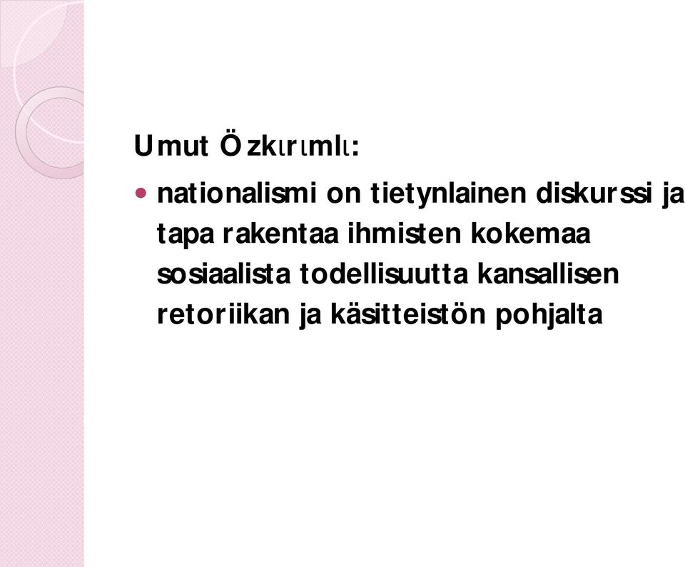 ihmisten kokemaa sosiaalista