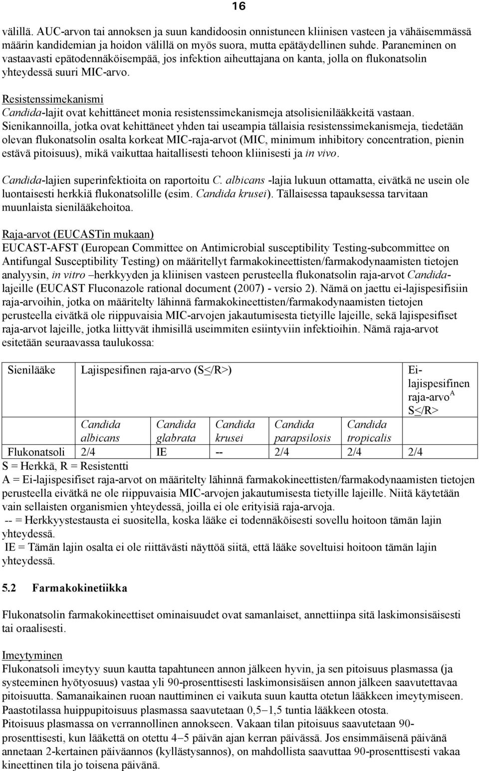 Resistenssimekanismi Candida-lajit ovat kehittäneet monia resistenssimekanismeja atsolisienilääkkeitä vastaan.