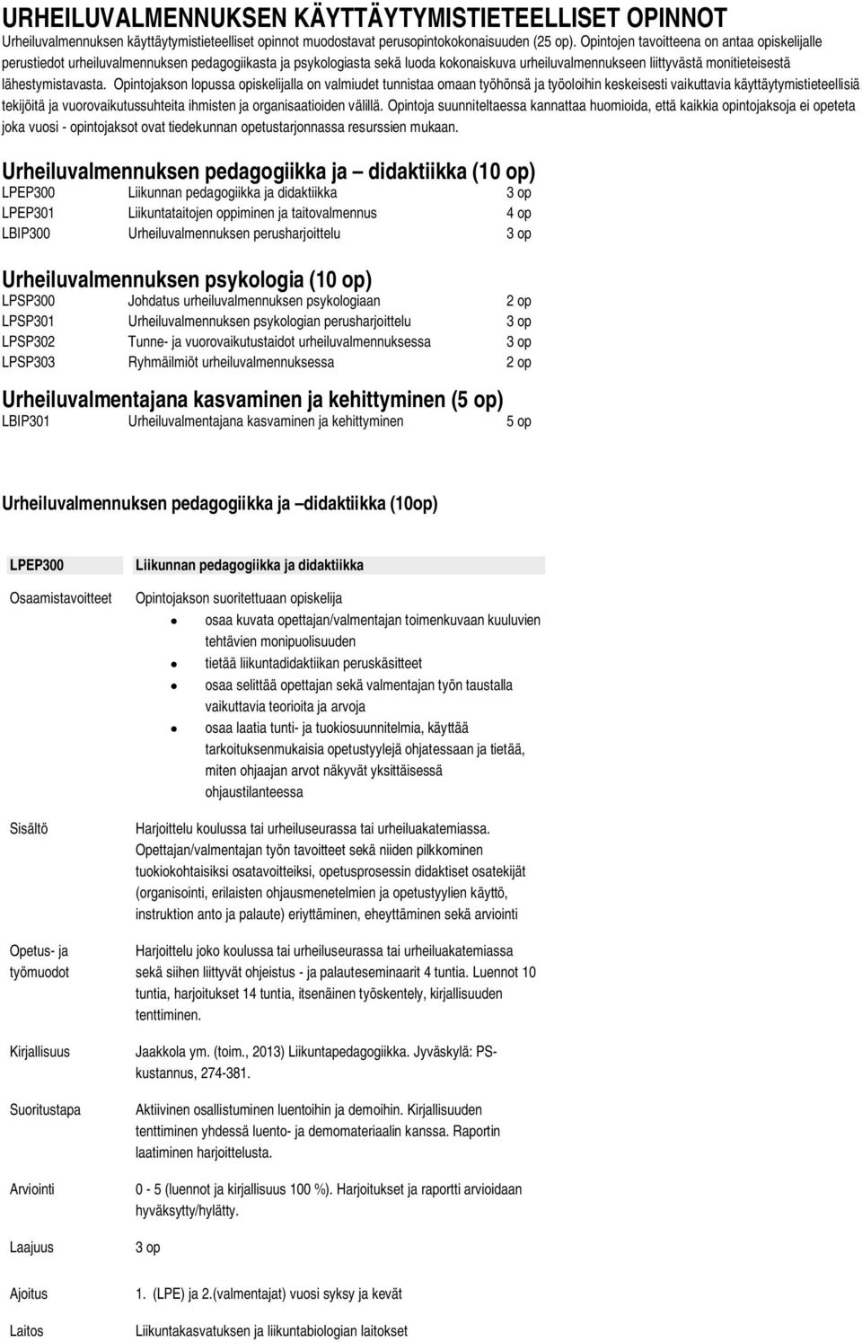 Opintojakson lopussa opiskelijalla on valmiudet tunnistaa omaan työhönsä ja työoloihin keskeisesti vaikuttavia käyttäytymistieteellisiä tekijöitä ja vuorovaikutussuhteita ihmisten ja organisaatioiden