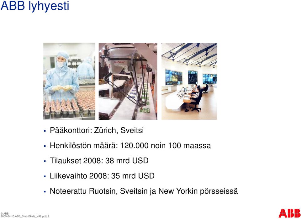 000 noin 100 maassa Tilaukset 2008: 38 mrd USD