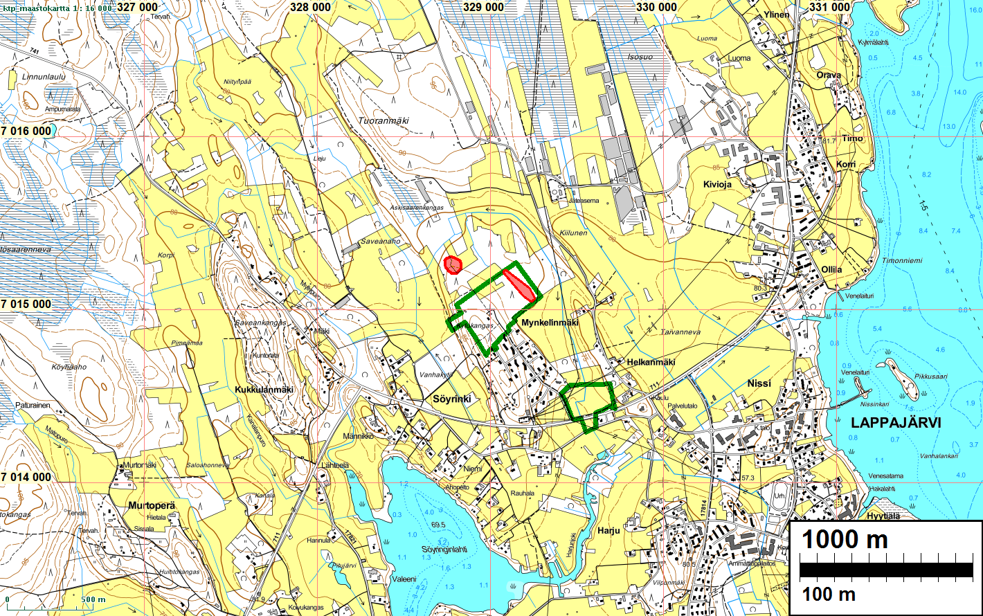 3 Selityksiä: Koordinaatit ja kartat ovat ETRS-TM35FIN koordinaatistossa (Euref). Kartat ovat Maanmittauslaitoksen maastotietokannasta kesällä 2015 ellei toisin mainittu.