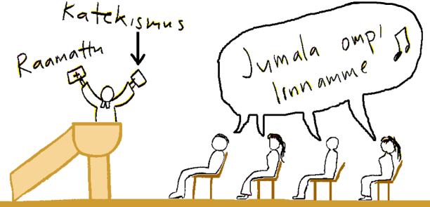 Kirkon liika omaisuus otettiin valtiolle. Mikael Agricola opiskeli Saksassa uskonpuhdistuksen uutta oppia.