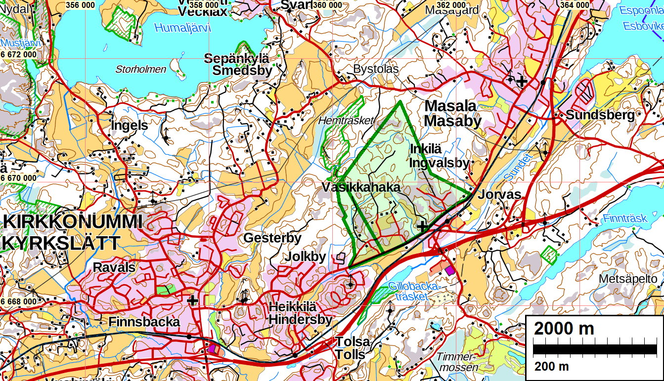 3 helmsberget (1000022604) (9) ja 1900-luvun alkuun ajoittuva Jorvaksen vanha vesitorni (1000022603) (8).