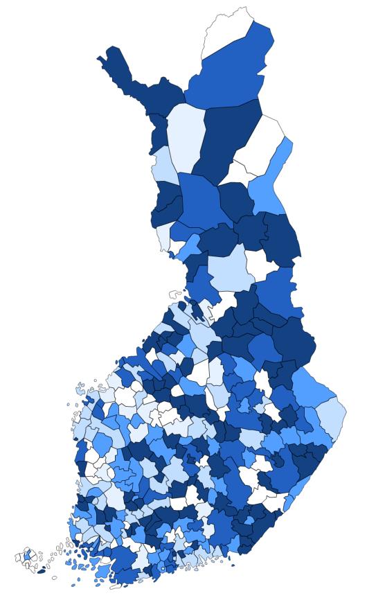 Rekisteröityneet koulut / kaikki kunnan koulut (%) koulujen lkm (tilastokeskus 2016) rekisteröityneiden koulujen lkm (8.9.