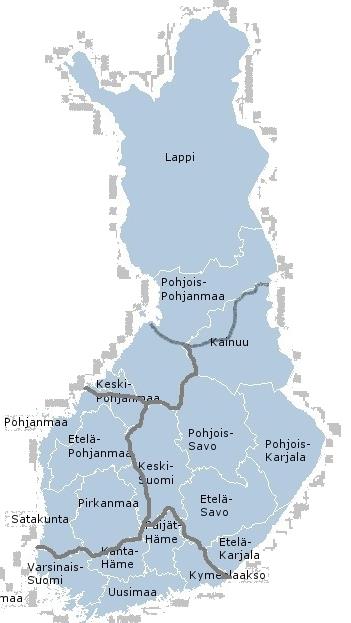 (Rovaniemi) Väli-Suomi (Raahe) Itä-Suomi (Kuopio) Länsi-Suomi (Pori) Etelä-Suomi (Salo) 15 + Lisäksi Ilman hankerahoitusta