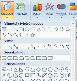 3. Napsauta Oma ylätunniste (Custom Header) tai Oma alatunniste (Custom Footer) painiketta. 4. Kirjoita haluamasi tekstit eri lohkoihin. Sivunumeroinnit, automaattiset päivämäärät ym.