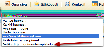 Lisää suosikkihuoneisiin Klikkaa oikealla alhaalla olevista linkeistä Lisää suosikkihuoneisiin.