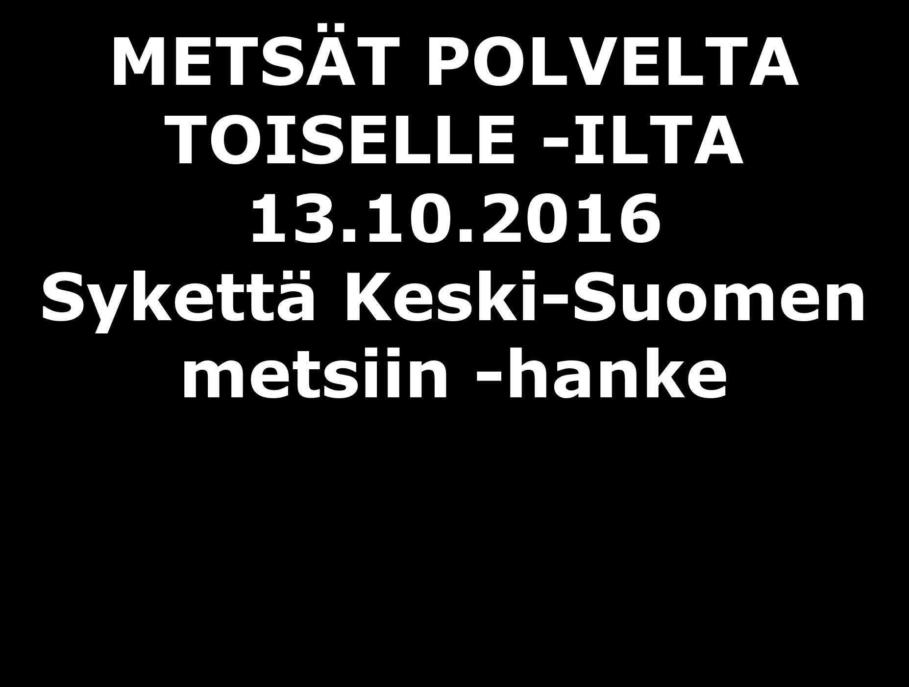 10.2016 Sykettä