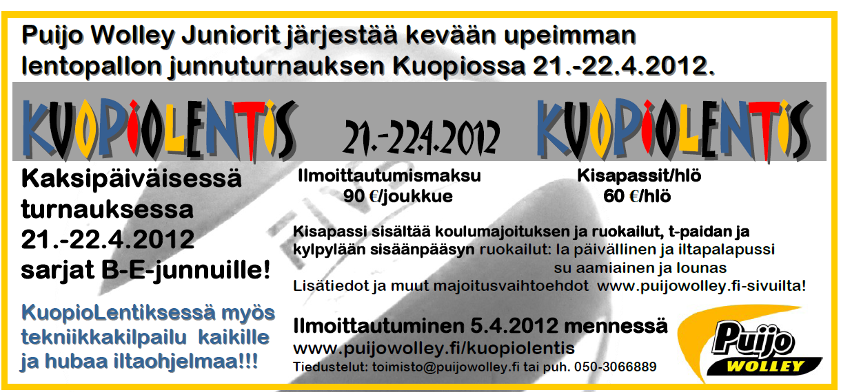 Sivu 8 Kausimaksut ja jäsenmaksut Jäsenmaksut Nuori: alle 18 v. (v. 2011 on 1993 ja jälkeen syntyneet nuoria) 10 Aikuinen: yli 18 v. (v. 2011 on 1992 ja ennen syntyneet aikuisia) 35 Kannatusjäsen: Yritys/yhteisö yms.