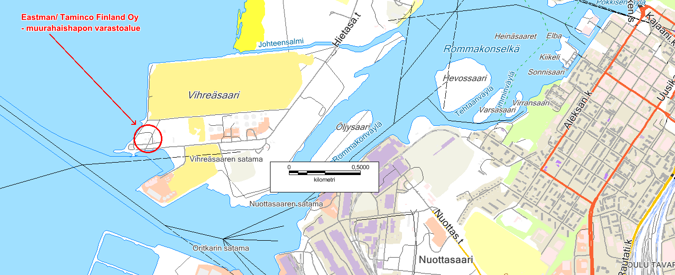 Ulkoinen pelastussuunnitelma, Laanilan teollisuuspuisto (Osa A) 8 (16) Kuva.