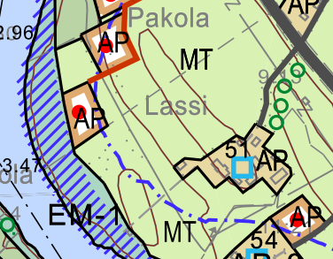 Suvela (jonka oma rakennusoikeus on vain 0,42) on rakennusoikeutensa käyttänyt. Siiansivulle on osoitettu kaavaehdotuksessa toinen emätilalle oikeutetuista rakennuspaikoista.