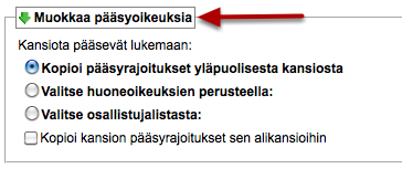 Kansion perustiedot Anna kansiolle nimi (1) ja kirjoita haluamasi kuvaus (2). Varmista, että kansiotyyppinä on Tavallinen kansio (3). HUOM!