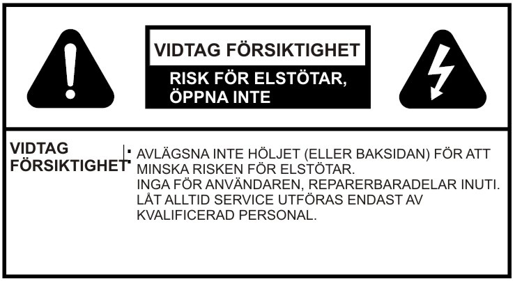 Innehåll Säkerhetsföreskrifter... 60 Miljöinformation... 62 Inkluderade tillbehör... 62 TV-funktioner... 62 Titta på TV... 63 TV:ns kontrollknappar och drift... 63 DVD - Kontrollknappar.