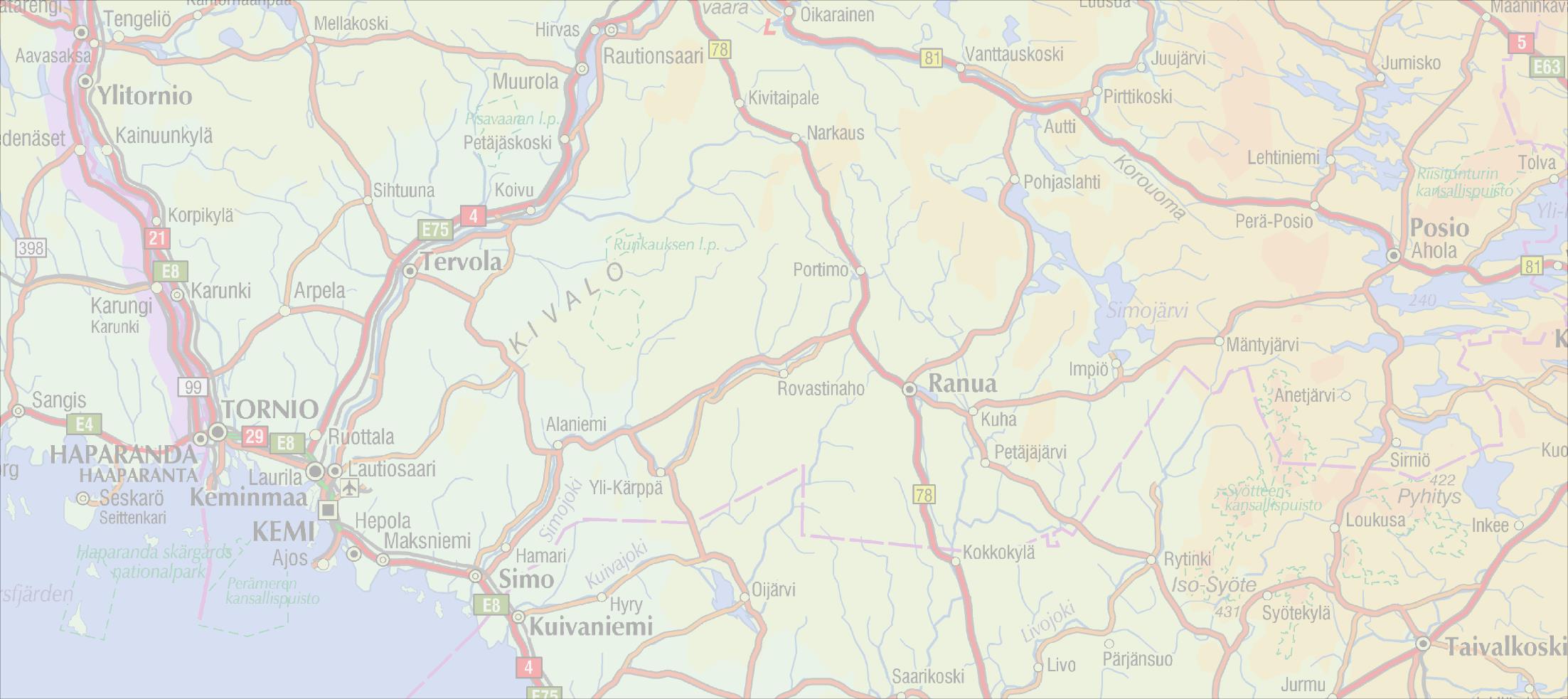 Sea Lapland REGION 2 YLITORNIO Ossauskoski Kalix 220 kv will be decommissioned (2015) Third AC-connection between Finland and Sweden (2025) KUUSIMAA of Keminmaa 400 kv substation (2018) TERVOLA