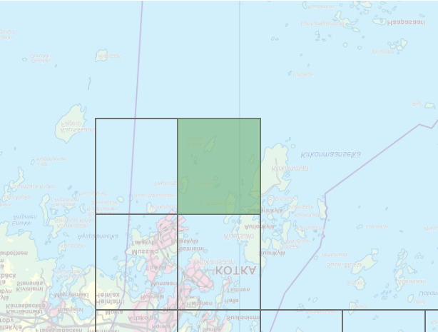 Haminan ja Kotkan meritulvakartta Tulvavaara- ja tulvariskikartta, meritulva, 1/250a (0,4 %) 2,58 m (N2000) 7 8 9 10 11 12 13 0 0,5 1 km Karttalehti 15 / 15 ELY-keskukset, SYKE