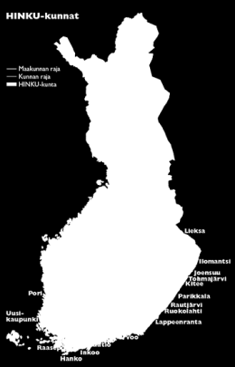 Hiilineutraalit kunnat (HINKU) Kohti öljyvapaata ja vähähiilistä Pohjois-Karjalaa Hiilineutraalit kunnat 33 kuntaa, joissa asukkaita noin 540 000 Tavoitteena kasvihuonekaasupäästöjen vähennys 80 %