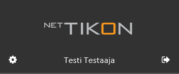 3.4 Käyttäjäasetukset ja kirjautuminen ulos Toukokuu 2016 13 (57) NetTikonin menun