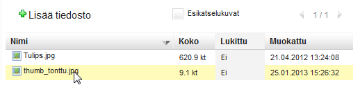 Kuvien lisääminen sivustolle Kun olet sisällön muokkaustilassa, valitse työkaluvalikosta Lisää kuva - toiminto. Paina Selaa-painiketta avautuvasta ikkunasta. Valitse kansio, mihin lisäät kuvan.