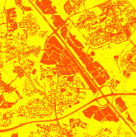 5 m Kasvillisuusindeksi NDVI=(NIR-vis)/(NIR+vis)