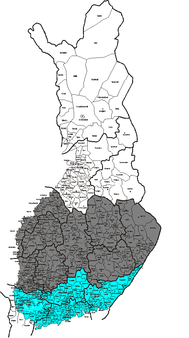 Kiinteistöjen jakauma otannassa prosentuaalisesti kiinteistötyypeittäin koko maa: Omakotitalot 65,4