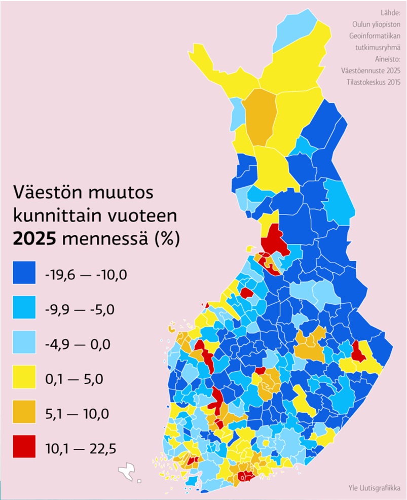 Pirkanmaalla väestömäärä kasvaa ja