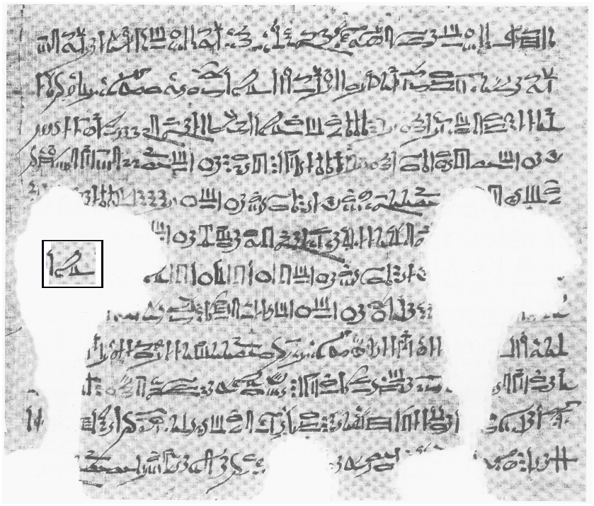 Data Papyrus Cairo 86637 on parhaiten säilynyt hyvien ja huonojen päivien kalenteri CC = Cairo Calendar Kolme