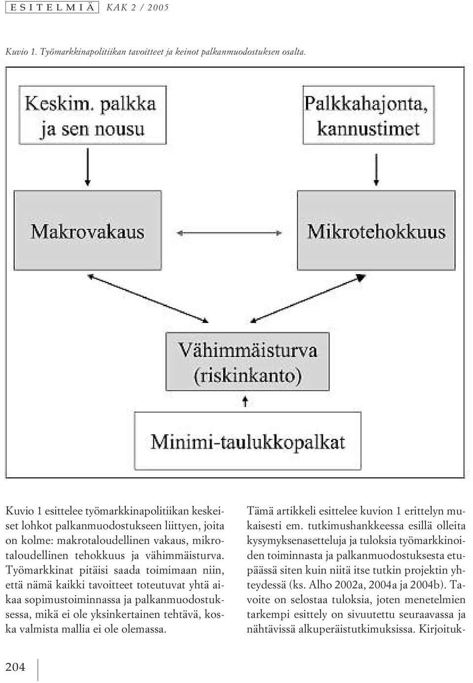 Työmarkkinat pitäisi saada toimimaan niin, että nämä kaikki tavoitteet toteutuvat yhtä aikaa sopimustoiminnassa ja palkanmuodostuksessa, mikä ei ole yksinkertainen tehtävä, koska valmista mallia ei