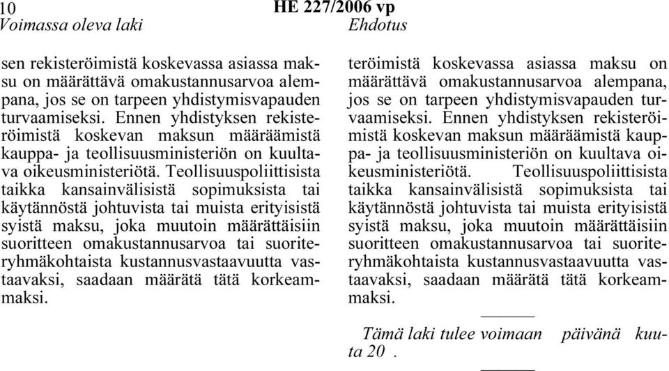 Teollisuuspoliittisista taikka kansainvälisistä sopimuksista tai käytännöstä johtuvista tai muista erityisistä syistä maksu, joka muutoin määrättäisiin suoritteen omakustannusarvoa tai