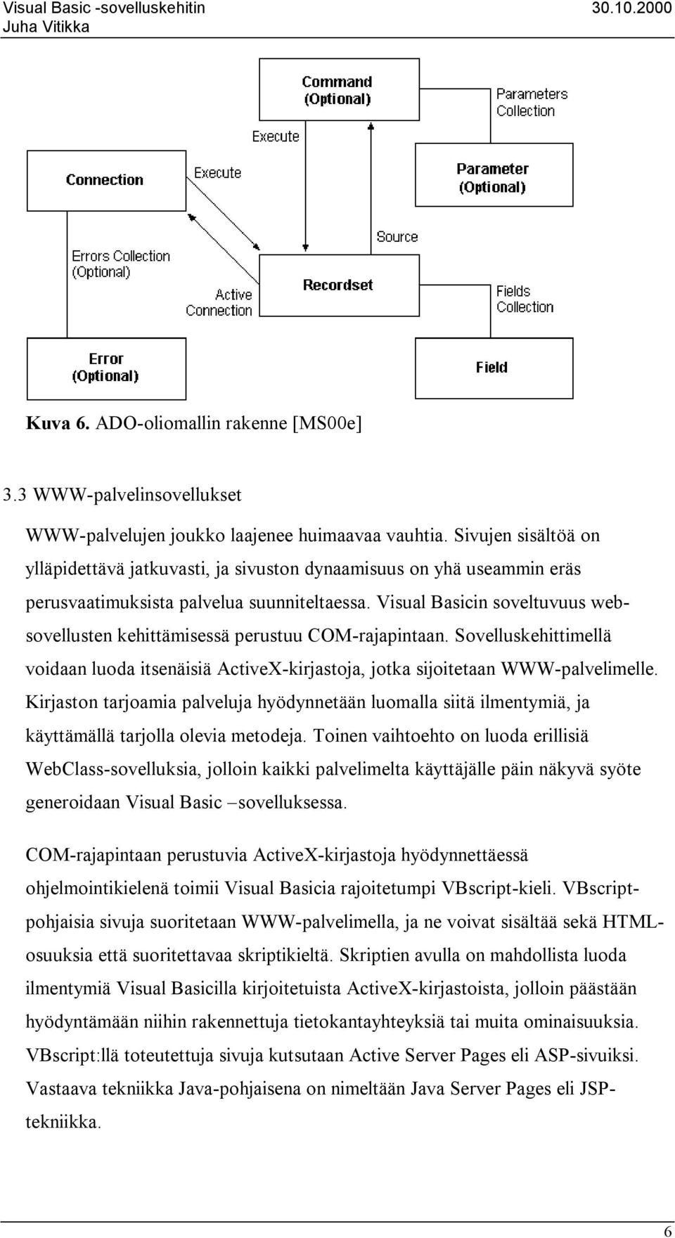 Visual Basicin soveltuvuus websovellusten kehittämisessä perustuu COM-rajapintaan. Sovelluskehittimellä voidaan luoda itsenäisiä ActiveX-kirjastoja, jotka sijoitetaan WWW-palvelimelle.