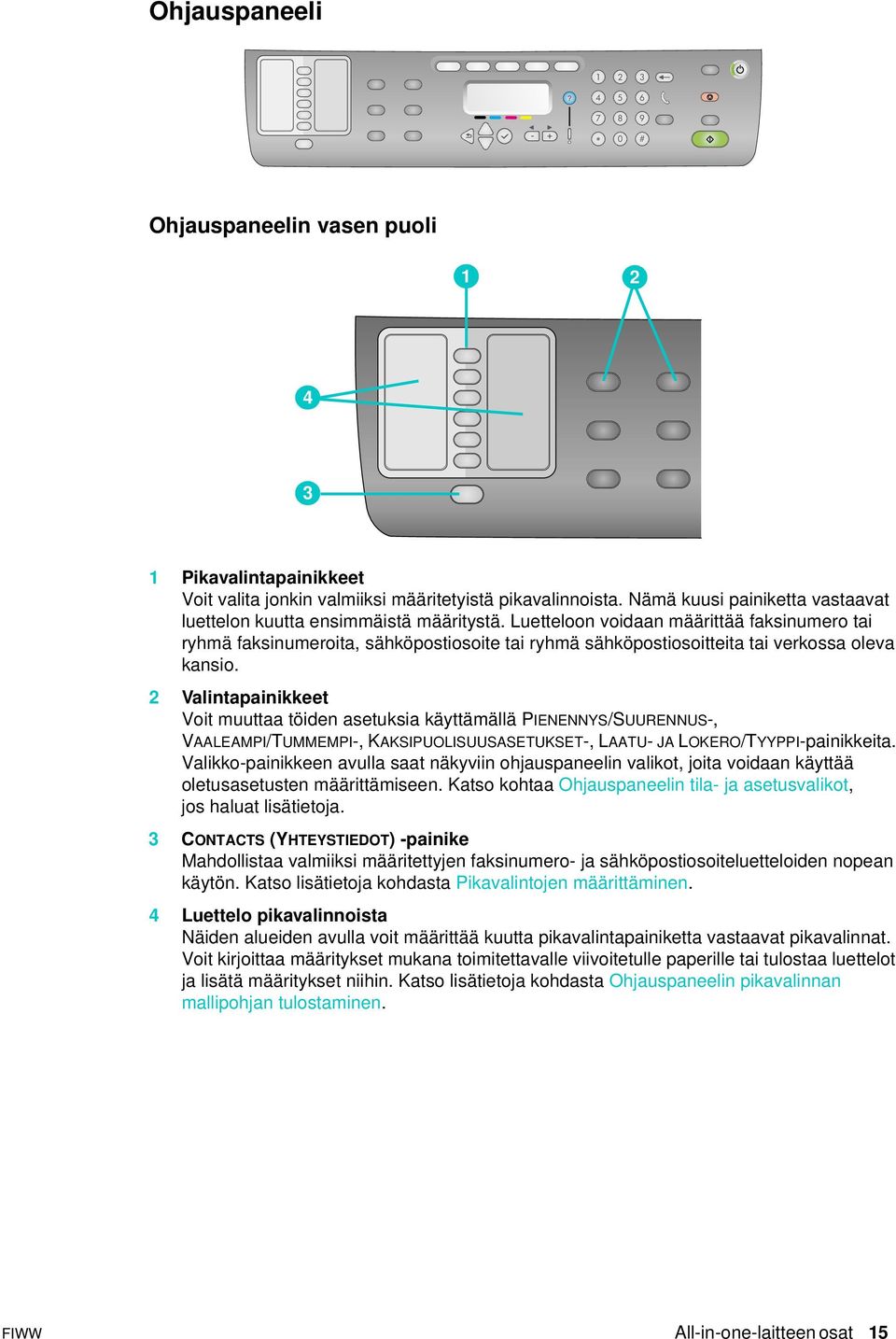 Luetteloon voidaan määrittää faksinumero tai ryhmä faksinumeroita, sähköpostiosoite tai ryhmä sähköpostiosoitteita tai verkossa oleva kansio.