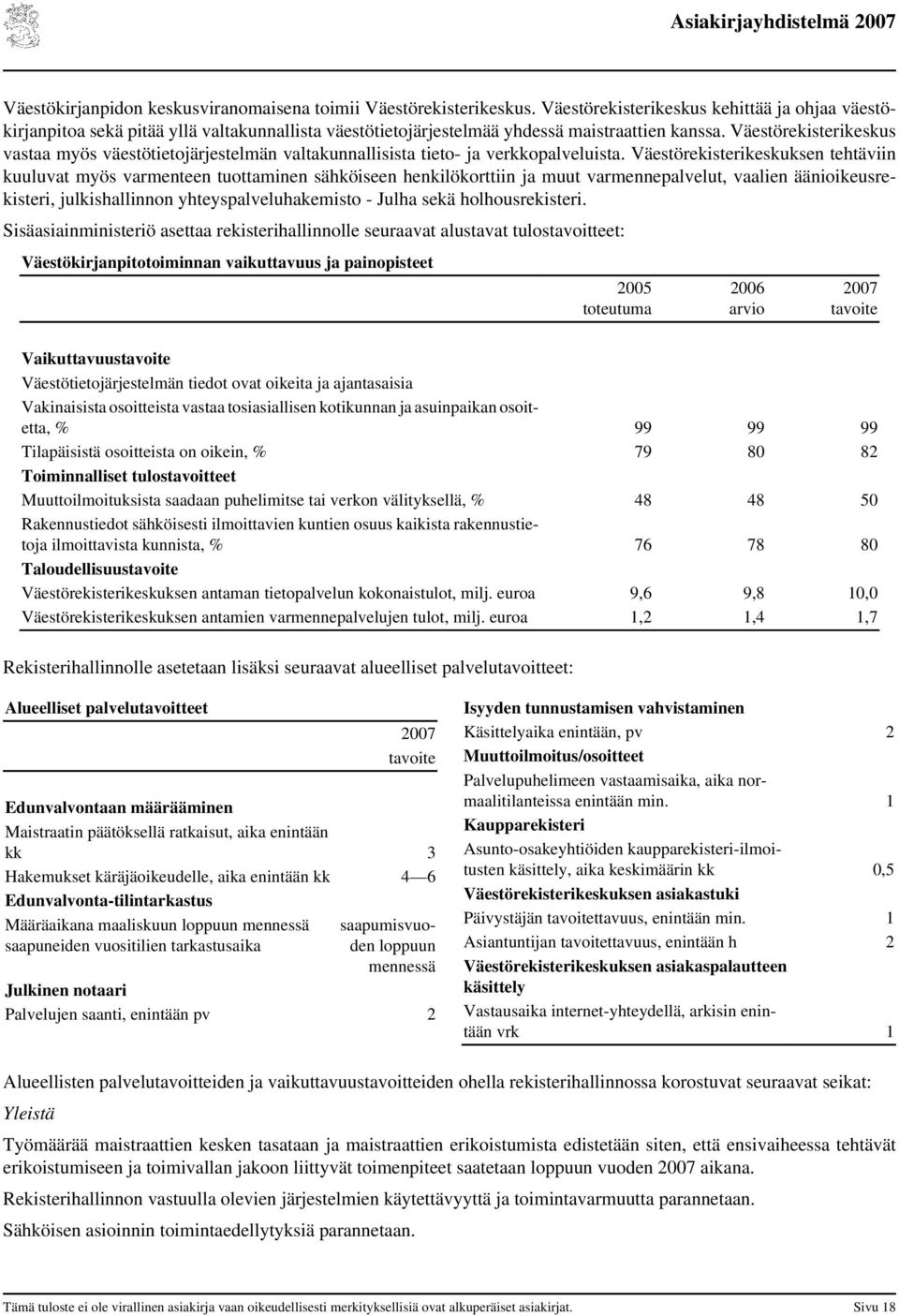 Väestörekisterikeskus vastaa myös väestötietojärjestelmän valtakunnallisista tieto- ja verkkopalveluista.